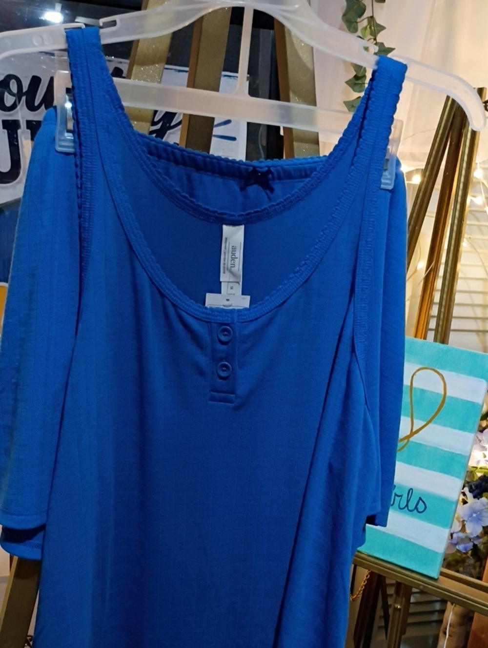 Auden Royal Blue Tank And Shorts Pajama Set